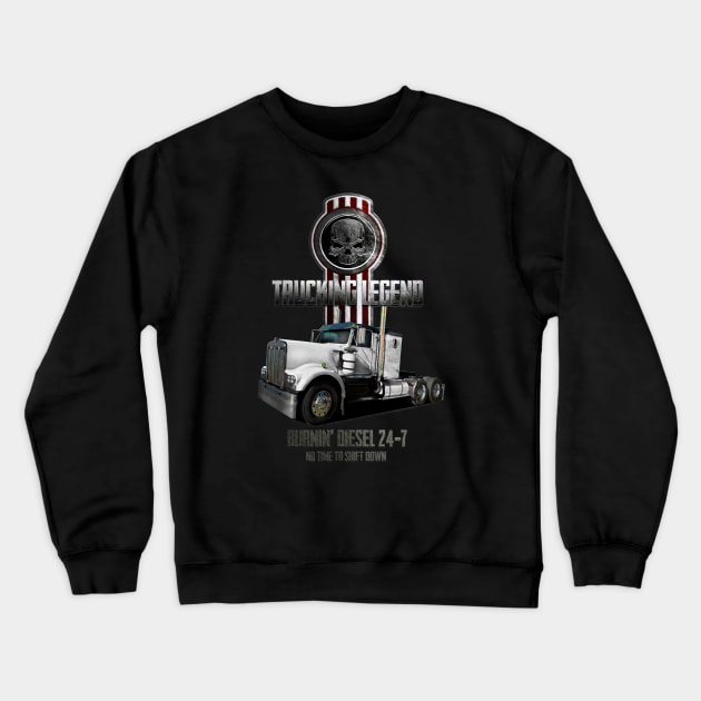 Kenworth Trucking legend Crewneck Sweatshirt by hardtbonez